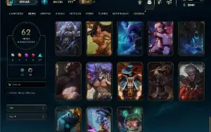 Diamante 3 com 110 Champs e 62 Skins ( MAIN ADC )