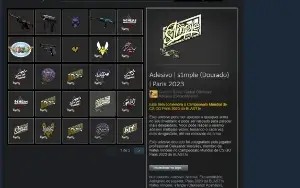 steam 15 anos com AK gelo e adesivo do s1mple