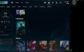 Vendo Acc LoL criada em 2017