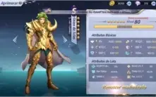 Conta level 52 de Saint Seiya Awakening (Global)