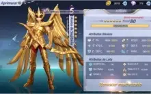 Conta level 52 de Saint Seiya Awakening (Global)