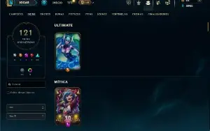 Unranked com 150 Champs e 121 Skins ( MID / ADC )