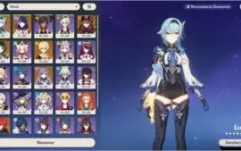 Genshin impact - 7 personagens 5⭐ estrelas mais arma 5⭐