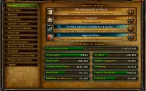 Conta Word of Warcraft
