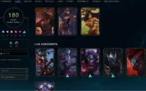Conta de lol 2012 lvl 188 - 180 skin, 3 ultimate - 62 legado
