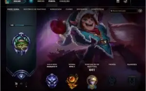 conta de league of legends