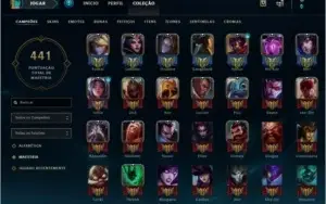 conta de league of legends