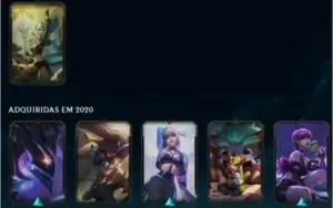 Acc lv.131 Gold com várias skins