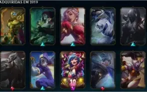 Acc lv.131 Gold com várias skins