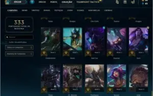 Conta Platina 90 campeões 44 skins