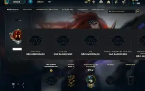 Unranked com 77 Champs e 88 Skins ( MAIN SUP )