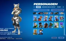 Conta rara de fortnite  com clube, passe e 2000 v-bucks