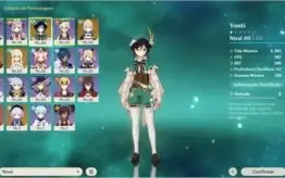 CONTA COM 4 PERSONAGENS 4* E 1 ARMA 5*