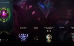 CONTA LOL D2 - 126 SKINS, EMOTE DE CHALLENGER
