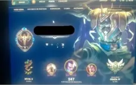 Conta nv 73, +73 CHAMP, + SKINS, elo prata 4 com BORDA .