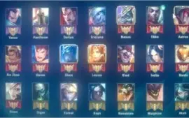 Conta nv 73, +73 CHAMP, + SKINS, elo prata 4 com BORDA .
