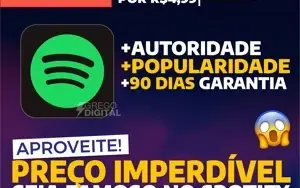 [Promoção] 1K Seguidores Spotify por apenas R$ 4,99