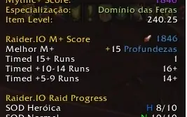 Conta wow TOP