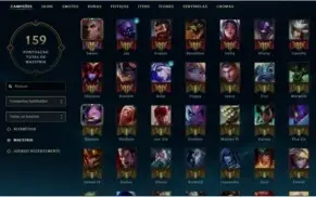 CONTA LOL:  49 CHAMPS / GOLD 4 / 13 SKINS