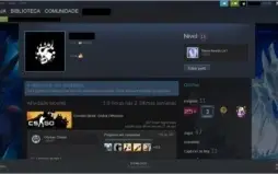 CONTA STEAM CSGO PRIME MEDALHA 2017 E LEALDADE LEVEL 13STEAM