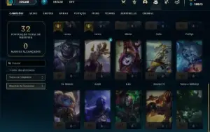 Conta diamante 4 com 25 Champs e 2 Skins