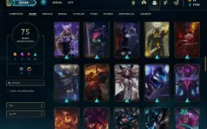 Conta Ferro 2 com 91 Champs e 75 Skins + 2 Prestigios