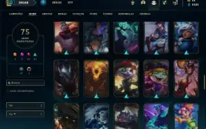 Conta Ferro 2 com 91 Champs e 75 Skins + 2 Prestigios