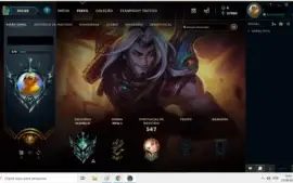 conta lol platina todos os champs