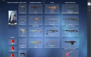 VALORANT CONTA IMORTAL 2 COM COLEÇÃO GAIA E KARAMBIT DO PASS