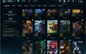 Conta Platina 4 com 44 Champs e 28 Skins