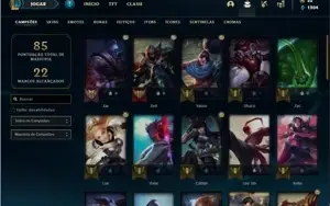 Conta Platina 4 com 44 Champs e 28 Skins