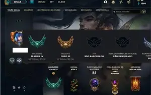 Conta Platina 4 com 44 Champs e 28 Skins
