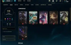 Conta Platina 4 com 44 Champs e 28 Skins