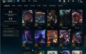 Conta Platina 4 com 44 Champs e 28 Skins