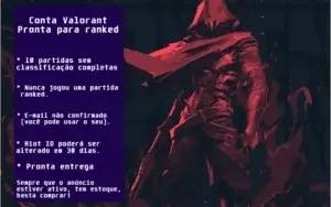 Contas Valorant prontas para ranked (e-mail não verificado)