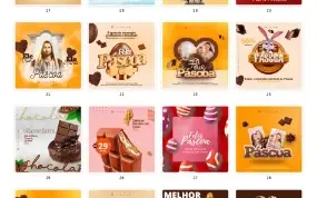 Pack Canva Páscoa - 40 Artes Editáveis