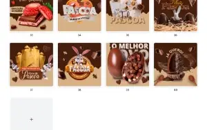Pack Canva Páscoa - 40 Artes Editáveis