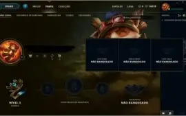 Contas Unranked level 30