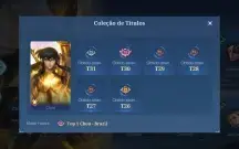 Conta mobile legends 161 skin, duas medalhas glória mítica