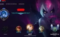 Conta no lol Diamante 4, 148 skins, Todos champs