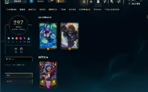 Unranked com TODOS os champs e 297 Skins ( MID / JG / TOP )