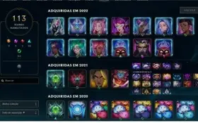 Conta Platina II com 52 champs e 30 skins