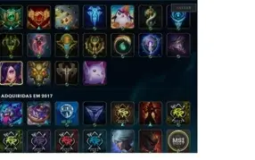 Conta Platina II com 52 champs e 30 skins