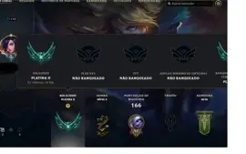 Conta Platina II com 52 champs e 30 skins