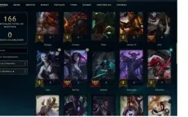 Conta Platina II com 52 champs e 30 skins