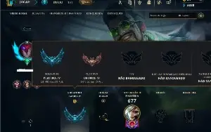Platina 4 com TODOS os champs e 452 Skins + 3 RARAS