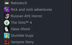 Conta steam com vários jogos (descrição)