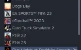Conta steam com vários jogos (descrição)