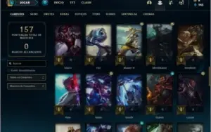 Conta prata 2 com 18 skins e 61 champs ( MAIN MID / JG )