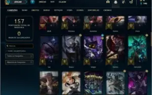 Conta prata 2 com 18 skins e 61 champs ( MAIN MID / JG )